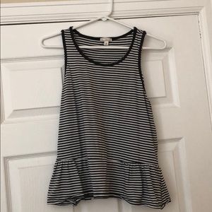 GAP Striped Babydoll tank